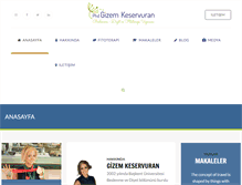 Tablet Screenshot of gizemkeservuran.com